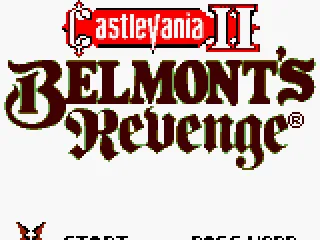 Castlevania II - Title Screen