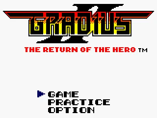 Gradius II - Title Screen