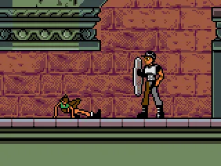 In the beginning Lara has no weapons, so she can't pass here