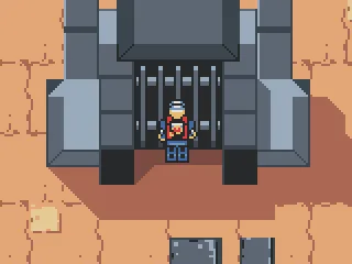 This prison is empty.