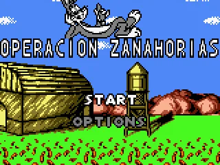 Spanish title screen.