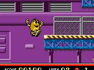 The yellow M&M can rebound to reach higher places.