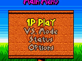 Main menu.