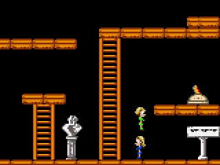 Mary-Kate gives Ashely a boost to a switch