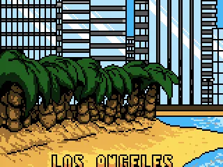 The Los Angeles intro screen