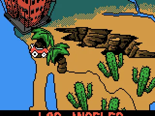 World map. You start in Los Angeles.