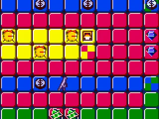 Jewel Chase - As well as blue and red there is now green and yellow routes