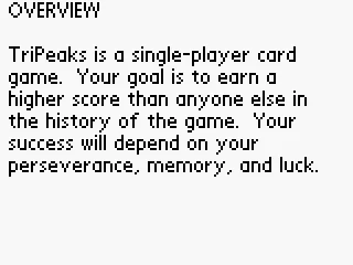 How to play TriPeaks