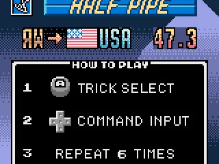 The game explains the controls before each event