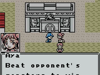 Aya explaining the rules of card battles