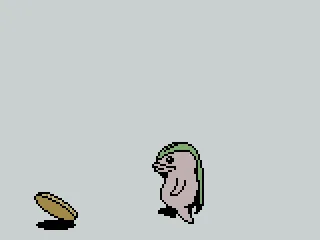 Tossing a coin to see who starts the first round