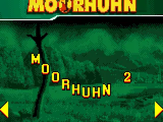 Main menu: select game