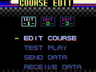 Course Edit menu