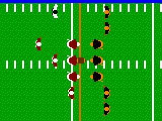 All players in formation