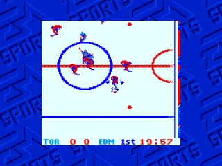 Maple Leafs vs. Oilers, Canadian NHL Clash (Super Game Boy)