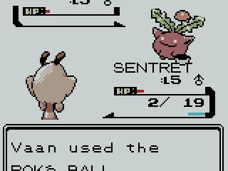 Trying to catch a wild Pokémon