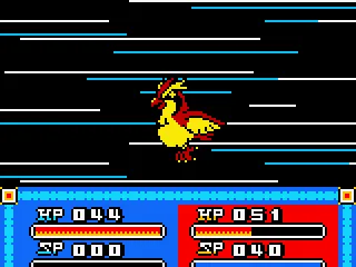 Pidgey takes damage from an opponent.