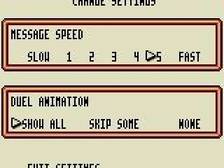 Configuration Screen