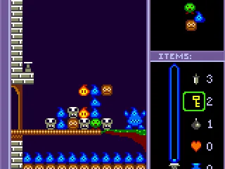 Creating a match of three water elements