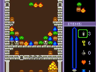 Level 3 - Here a key has to be used unlock the lower section