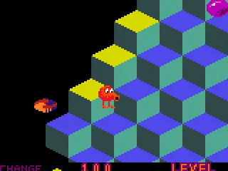Q*bert playing.