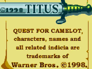 The disclaimer looks better than the title screen