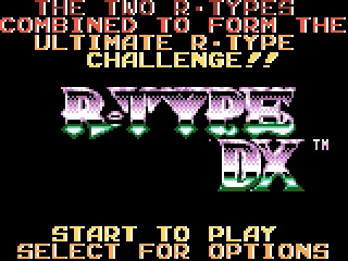 R-Type DX menu screen