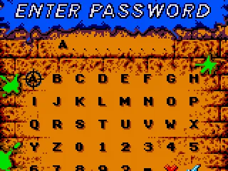 Password screen