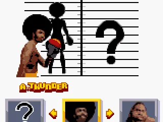 Selecting a fighter.