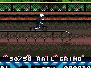 Grind on the handrail