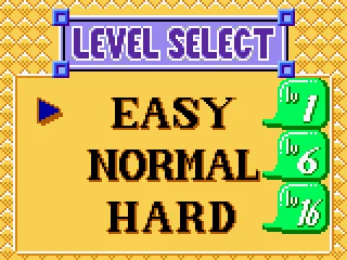 Level Select.