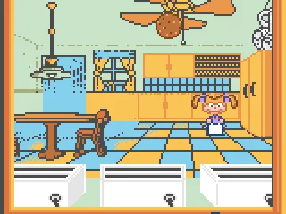 The cookie is flying through the air.