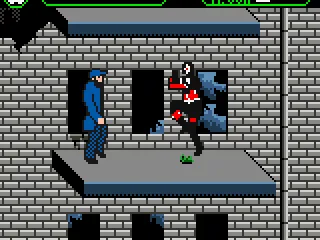 Spawn leaps up for a flying kick