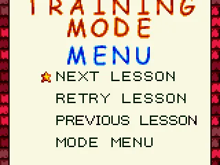 When you finish a training level, this will appear