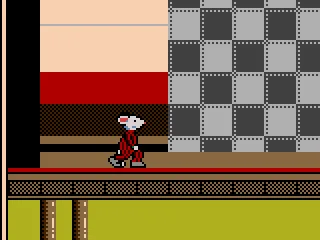 Stuart walking along