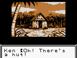 The player finds shelter