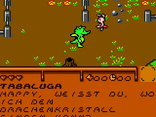 Tabaluga looking for the crystal