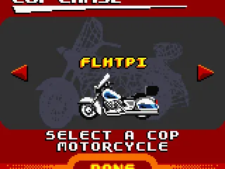 Cop Motorcycle Selection