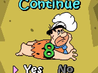 If you dies but have continues left, you get this screen