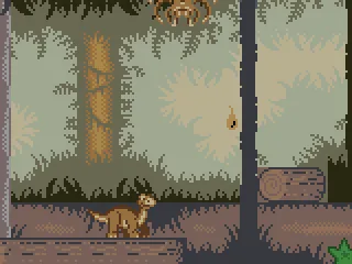 Pressing the up button to look what is above