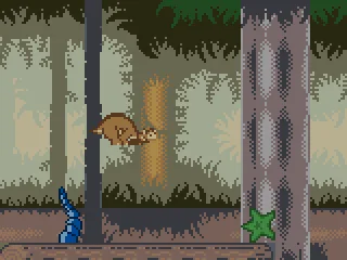 While this one can jump higher