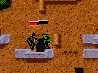 Fast fight on balcony