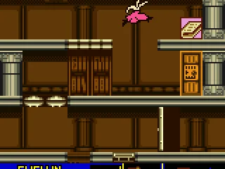 Last item to be cleared. Evelyn jumps really high.