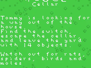 Opening story. We begin in the house cellar.