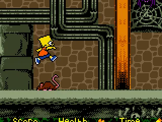 Now, Bart avoids a simple mouse with a simpler jump.