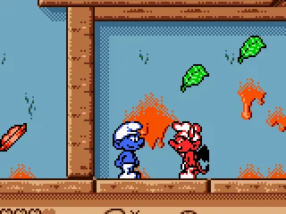 Evil smurf (red) on your way