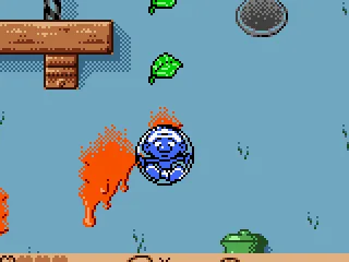 Flying inside a bubble.