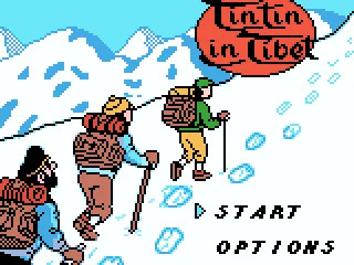 Title screen with nice graphics