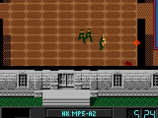 Everything between you and the reticle gets shot.