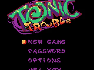 Title screen and main menu